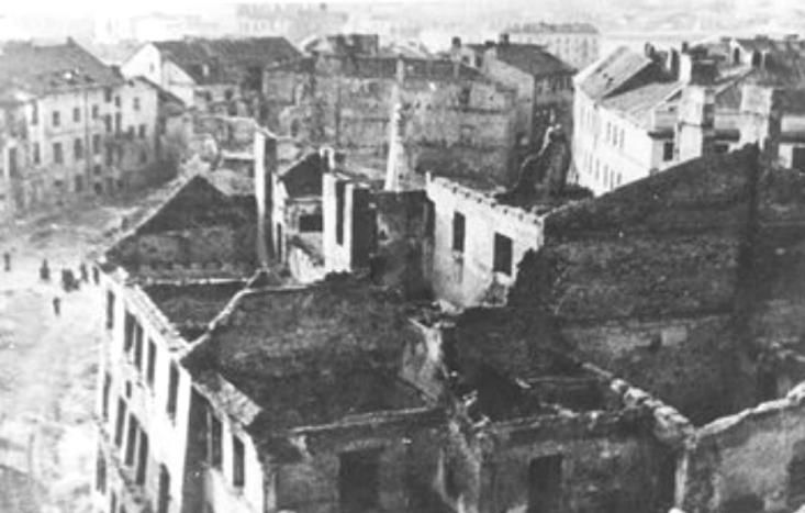 Lublin ghetto in ruins